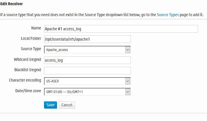 Apache_access arcsight configuration